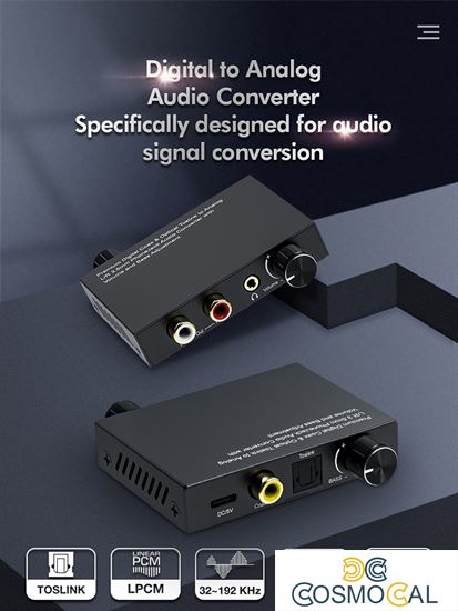 Convertitore Audio da Digitale a Analogico, Volume e Bassi