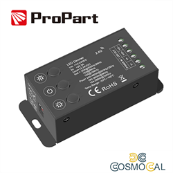 Dimmer RF 1CH*20A 12-24VDC con 3 pulsanti
