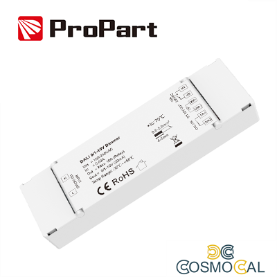 Dimmer DALI 1CH*10A, 0/1-10V 100-240VAC