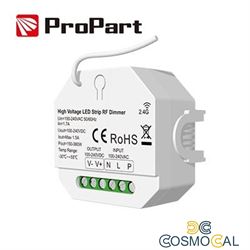 Dimmer RF LED 1 Canale - 1.5A, 100-240V per Strisce LED ad Alta