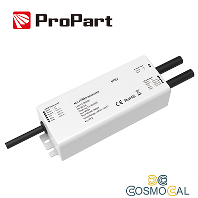 Amplificatore RGB/RGBW IP67 - 20A (4 Canali da 5A), 12-36V