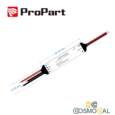 Dimmer RF e Push 1 canale - 12/24V, 1ch 3A/CH, RF 2.4G