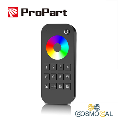 Telecomando RF RGB/RGBW - 4 Zone, 2 Scene, con Touch Wheel