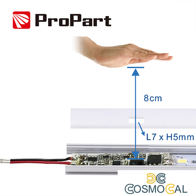 Sensore prossimità movimento mano infrarossi - MAX 24V/96W