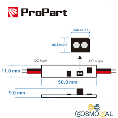 Sensore prossimità movimento mano infrarossi - MAX 24V/96W
