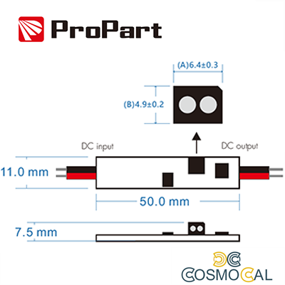 Sensore Switch per porte, armadi e cassetti - MAX 24V/96W