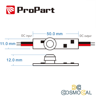 Sensore Switch PIR di movimento - MAX 24V/72W