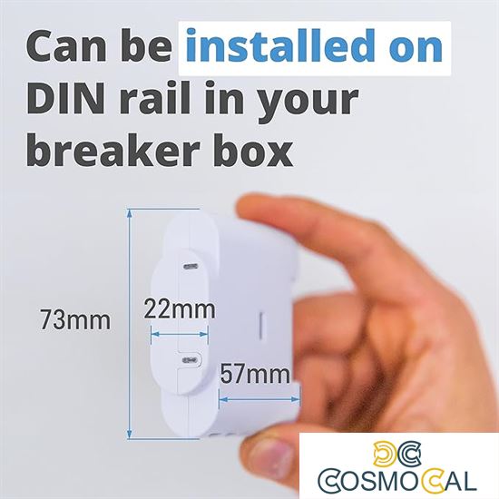 Shelly 3EM - Contatore energia Wi-Fi + 3 pinze amperometriche da