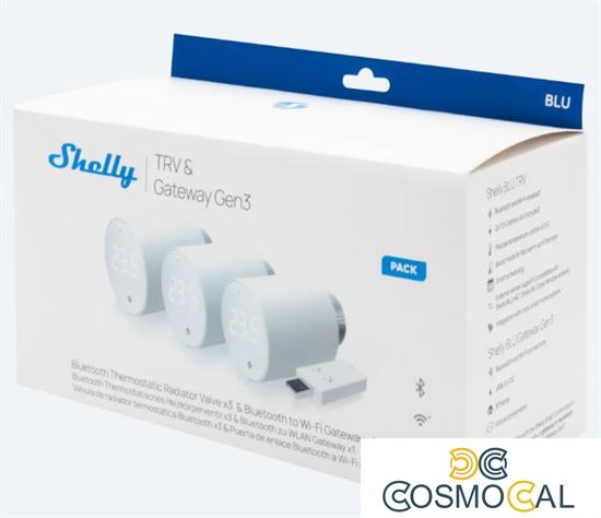 Shelly BLU TRV x3 +Shelly BLU Gateway Gen3