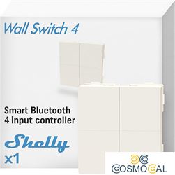 Shelly BLU Wall Switch 4 (Stand Alone) - Pulsante a muro Bluetoo