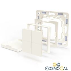 Shelly BLU Wall Switch 4 (+Legrand adapter) -Pulsante a muro Blu