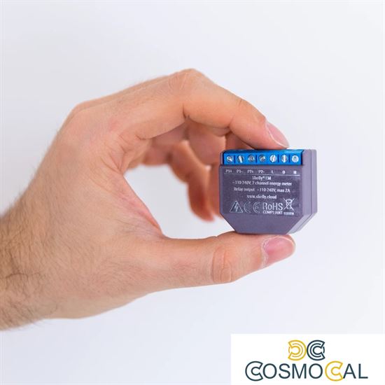 Shelly EM - Modul contatore energia Wi-Fi + pinza amperometrica