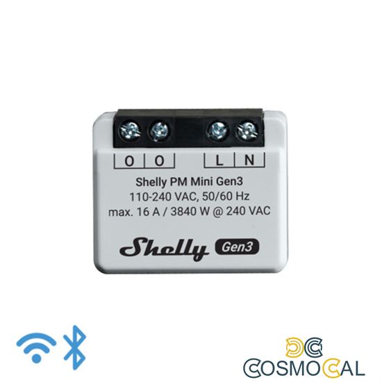 Shelly Mini PM Gen3 - Solo misurazione consumi Wi-FI/BT (no relè