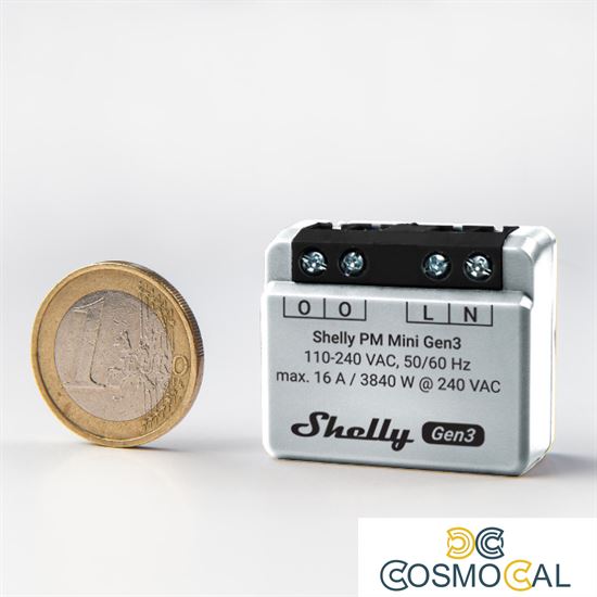 Shelly Mini PM Gen3 - Solo misurazione consumi Wi-FI/BT (no relè