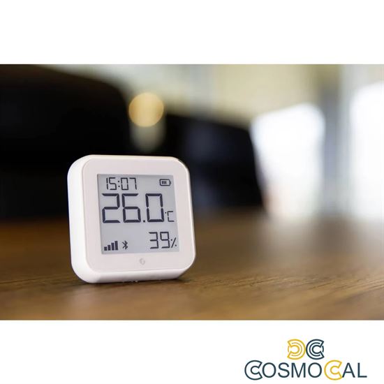 Shelly Sensore Temperat&Umid Wi-Fi + Bluet con display Gen3 Bian