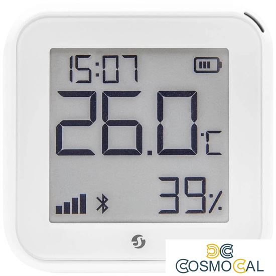Shelly Sensore Temperat&Umid Wi-Fi + Bluet con display Gen3 Bian