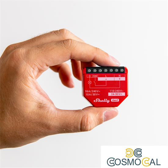 Shelly 1PM Gen3 - Smart Relay 16A  AC/DC WiFi/BT/Matter PM