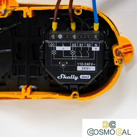 Shelly Plus 2PM Gen3 - Smart Relay Tapparelle 16A AC/DC WiFi/BT/