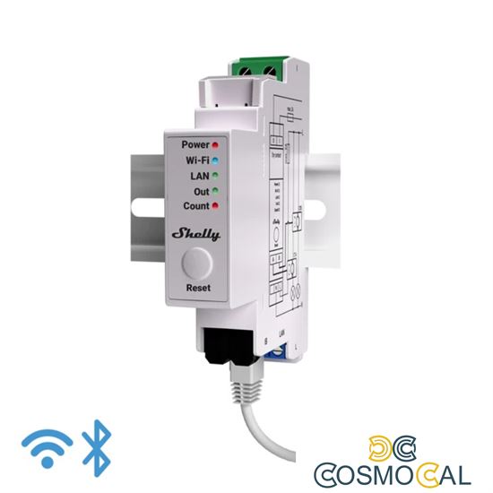 Shelly Pro EM 50A - Contatore energ. intel. DIN + 2 pinze50A