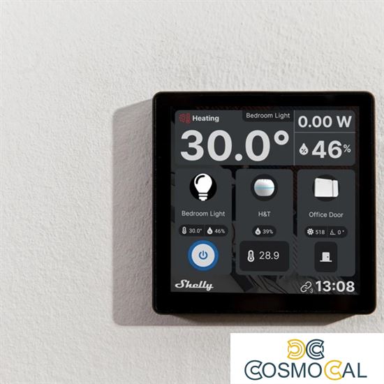 Shelly Wall Display + Sensore H&T - Pannello con Display touch N