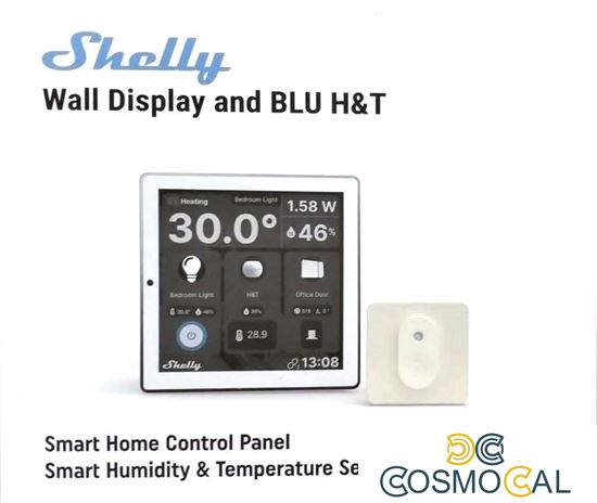 Shelly Wall Display + Sensore H&T - Pannello con Display touch B