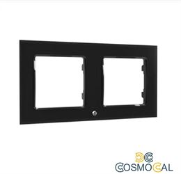 Shelly Wall Frame 2 - Placca da parete nera doppia compatibile L
