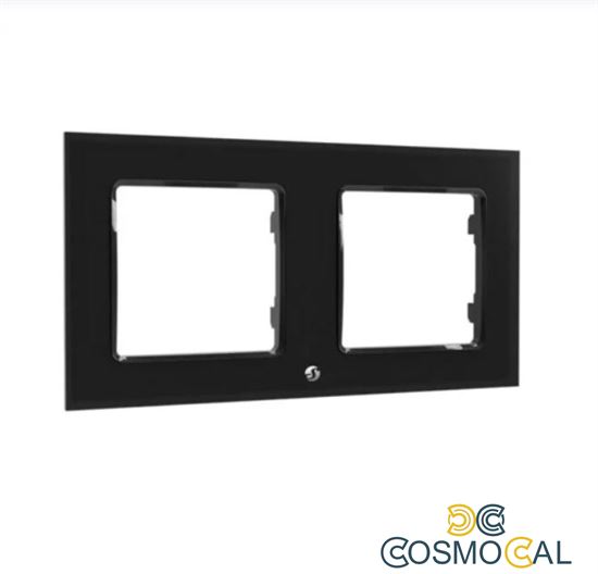Shelly Wall Frame 2 - Placca da parete nera doppia compatibile L
