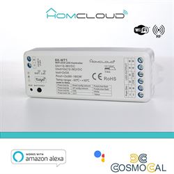 Ricevitore DIM +pulsante 12/36V DC,2CH*5A, Wi-Fi+RF 2.4G CCT