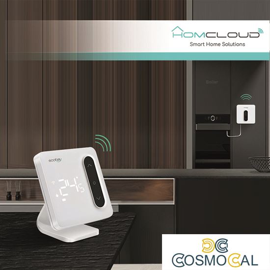 Cronotermostato digitale Smart Homcloud Wi-Fi + ricevitor RF