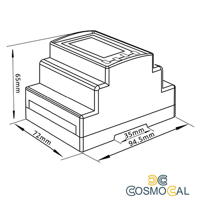 METER TRI-FASE +CT- Contatore di Energia AC Modbus 250A 230V