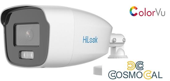 Bullet Analogica 2MP Hilook 2.8mm TVI, 4in1, ColorVU, IL20mt