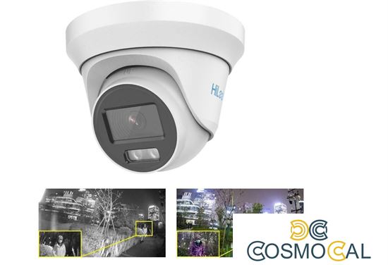 Turret Analogica 2MP Hilook 3.6mm TVI, 4in1, ColorVU, IL40mt