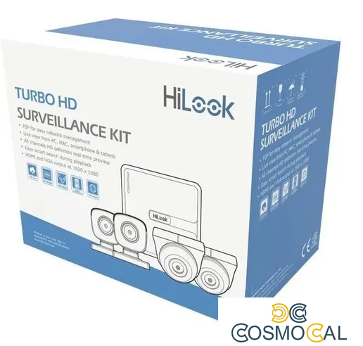 Kit Analogico 4 Canali 2 Megapixel, con 1 hdd Preinstallato