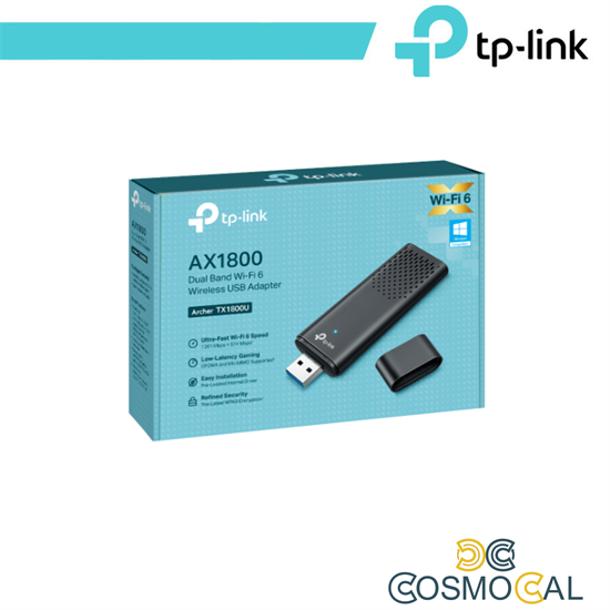 TP-Link Scheda di rete USB Wi-Fi 6 AX1800 - Archer TX1800U