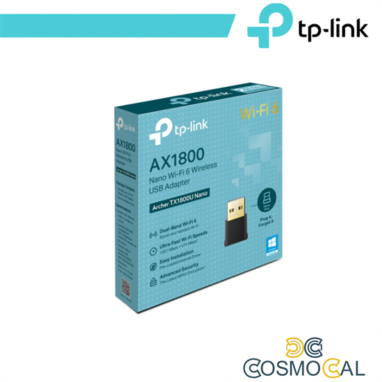 TP-Link Nano adattatore USB Wi-Fi 6 AX1800 - Archer TX1800U Nano