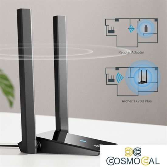 TP-Link Scheda di rete Wi-Fi 6 AX1800 High-Gain USB - Archer TX2