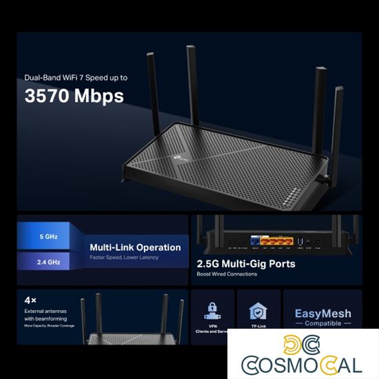 Router WiFi Router Wi-Fi 7 Dual-Band - Archer BE230