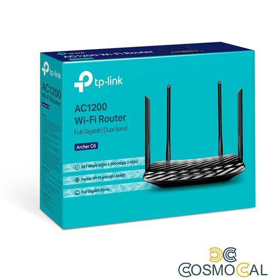 Router Gbit Dual Band AC1200 5 porte 4+1 antenne Archer C6