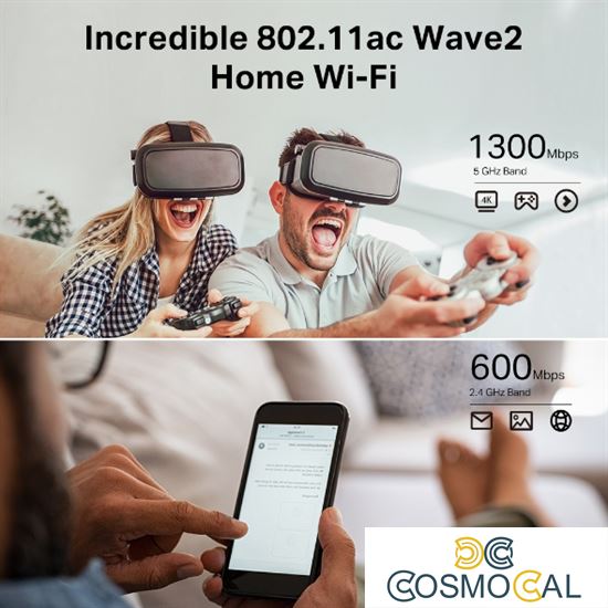 Router WiFi Dual Band AC1900 5 porte Gbit TP-Link Archer C80