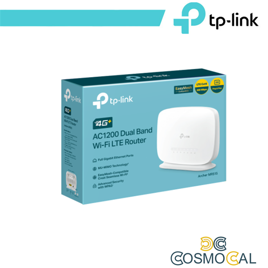TP-Link Router 4G+ Cat6 Dual Band Gigabit Wi-Fi AC1200 - Archer