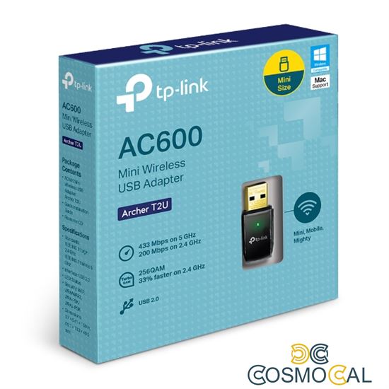 TP-Link Scheda Wireless USB Dual Band AC600 - Archer T2U