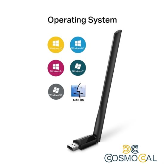 TP-Link Adattatore USB DualBand 600Mbps 5dBi - Archer T2U Plus