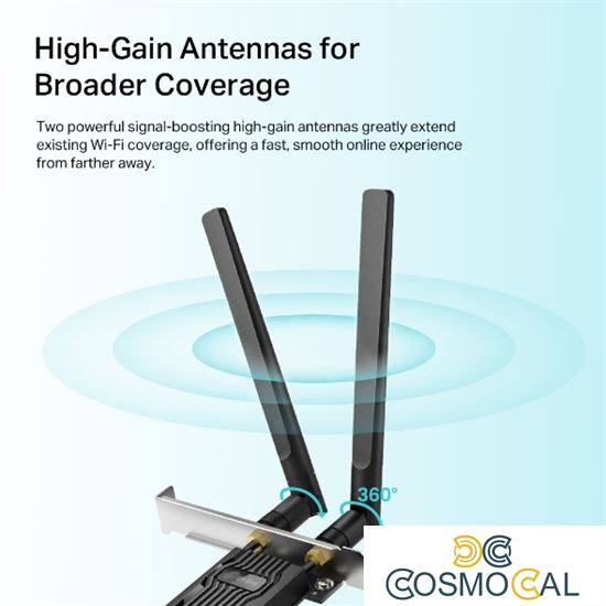 TP-Link Scheda di Rete Wi-Fi 6 AX1800 e Bluetooth 5.2 - Archer T