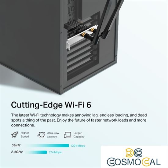 TP-Link Scheda di Rete Wi-Fi 6 AX1800 e Bluetooth 5.2 - Archer T