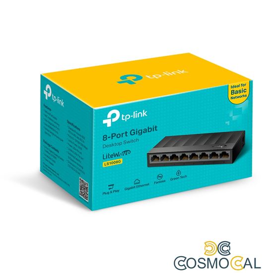 Switch Desktop 8 Porte 10/100/1000Mbps Risparmio energetico