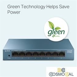 Switch Desktop 8 Porte RJ45 10/100/1000Mbps Auto-MDI/MDIX