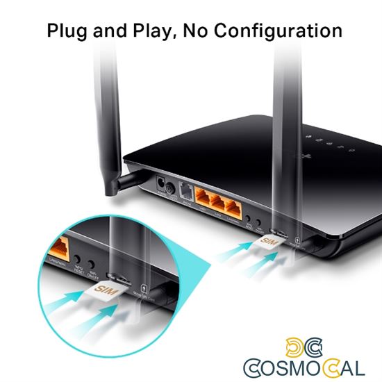 Router WiFi N300 4G LTE telefonia VoLTE VoIP TL-MR6500v