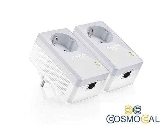 TP-Link Kit 2 powerline con Shuko passante 1 port LAN - TL-PA401