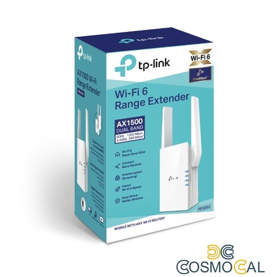TP-Link Ripetitore Range Extender OneMesh Wi-Fi 6 AX1500 - RE505