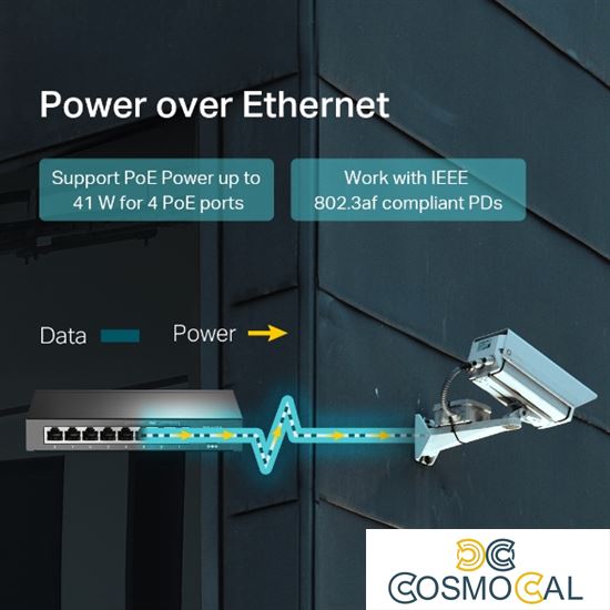 Switch desktop 8 porte 10/100Mbps di cui 4 PoE TL-SF1008LP